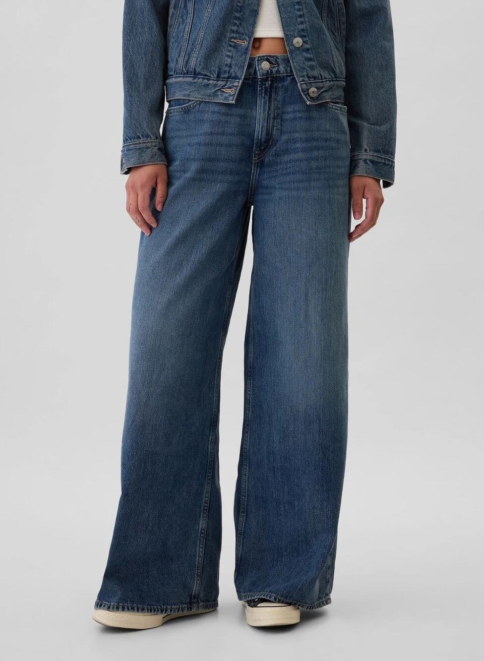 Gap Baggy Dani Jeans US 8/29 Regular Blue Dark Wash Denim Relaxed Fit NWOT 2025
